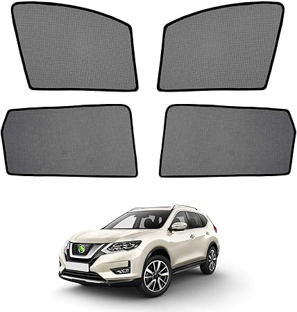 Amazon Cartist ニッサン エクストレイル メッシュカーテン 13年 現行 T32 Nt32 Ht32 Hnt32 遮光カーテン サンシェード カーシェード Uvカット マグネット式 簡単着脱 遮光 断熱 インテリア 日よけ 車種専用 ニッサン エクストレイル T32 ブラック カーテン 車