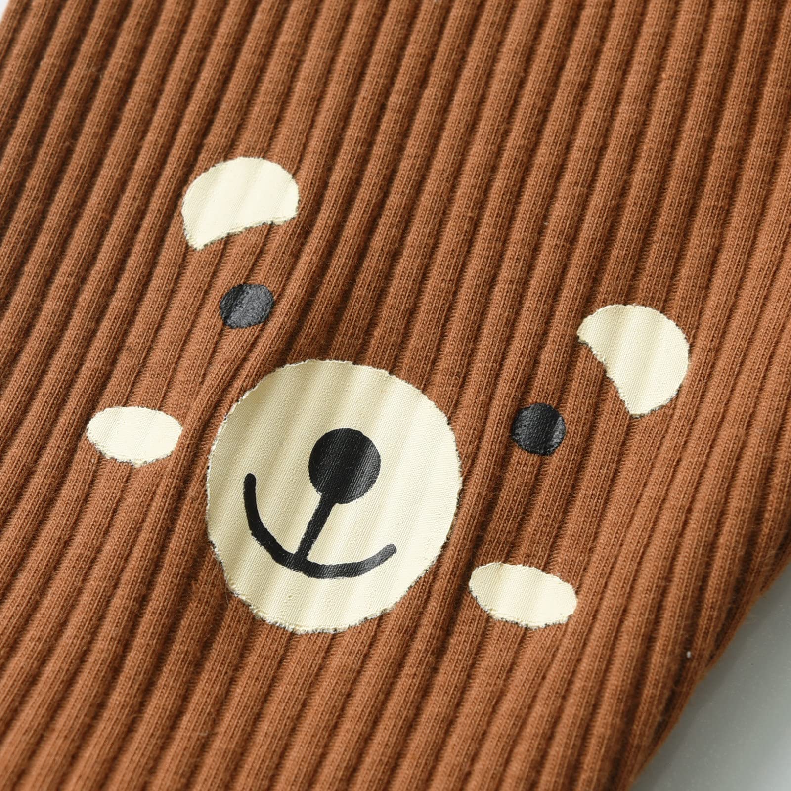 Neugeborenen-Babykleidung für Jungen mit Bärenmotiv, langärmeliger Strampler + Hose + Mütze, 3-teiliges Kleidungsset
