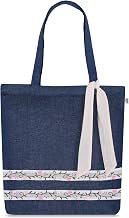 MASQ by Q-One Cute Genes Foldable Reusable Tote Bag for Women with Zip | College Bag for Girls | 100% Organic Canvas Tote for Shopping, Travel & Beach | Multi-Purpose Sturdy Bag with 15kg Capacity