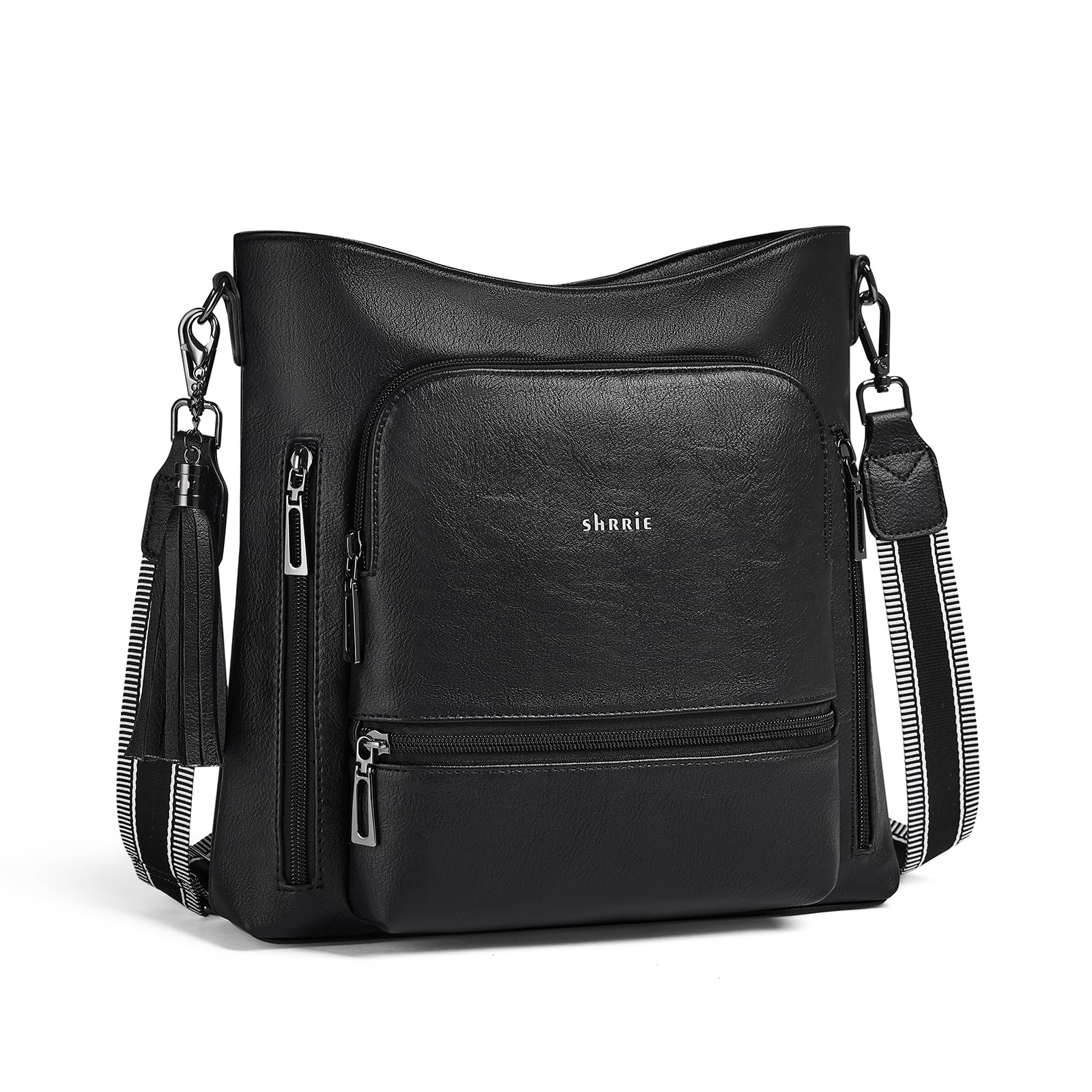 Shrrie Crossbody Taschen für Frauen Multi Tasche Vegan Leder Schultertasche Taschen für Frauen mit verstellbarem Gurt für Reisen