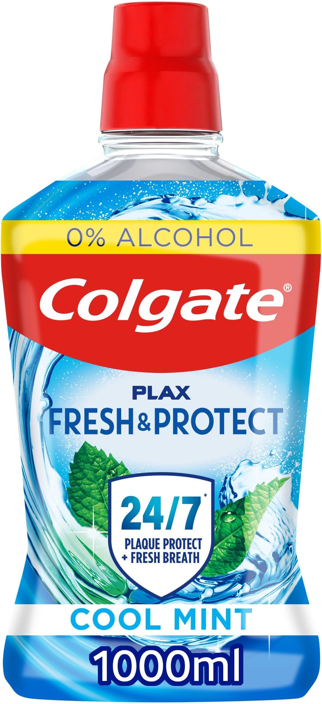 Colgate Plax Cool Mint Mouthwash, 1 Litre