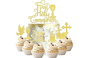 First Communion Cupcake Toppers