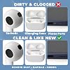Kit Limpiador para AirPods Mejorado (81 PCS), Multiherramienta con Lápiz Limpiador, Masilla e Hisopos, Elimina Cera y Polvo, Compatible con AirPods Pro 1/2/3, Audífonos, Auriculares, Teléfono y Puerto de Carga 3