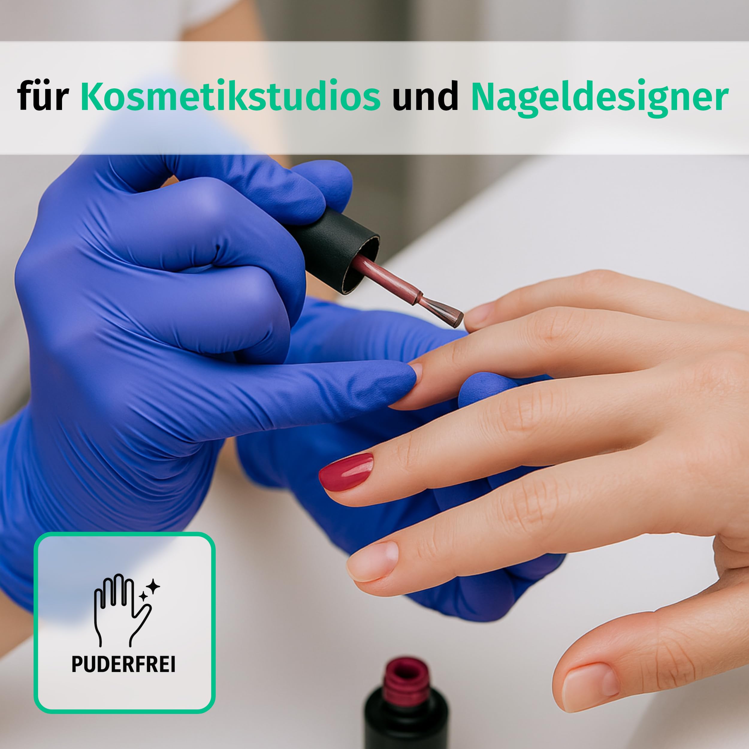 SF Nitrilhandschuhe L Violett – 1000 (10x100) Stück Einweghandschuhe, Einmalhandschuhe, Medizinische handschuhe, Puderfrei, Latexfrei, für Kochen, Putzen, Medizin, Kosmetik, Haushalt