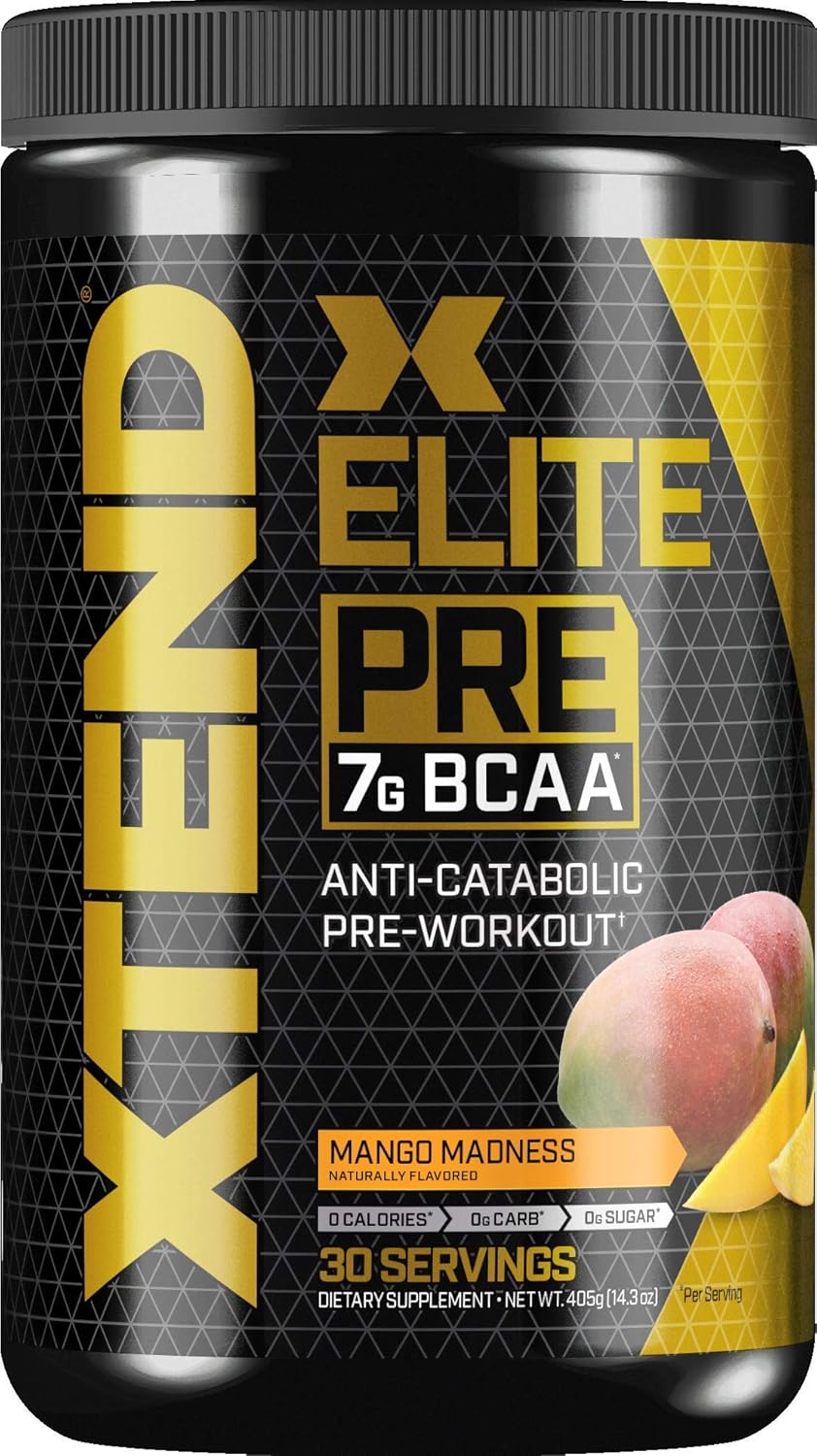 Scivation Xtend Elite Pre BCAA Powder AntiCatabolic Pre Workout Drink