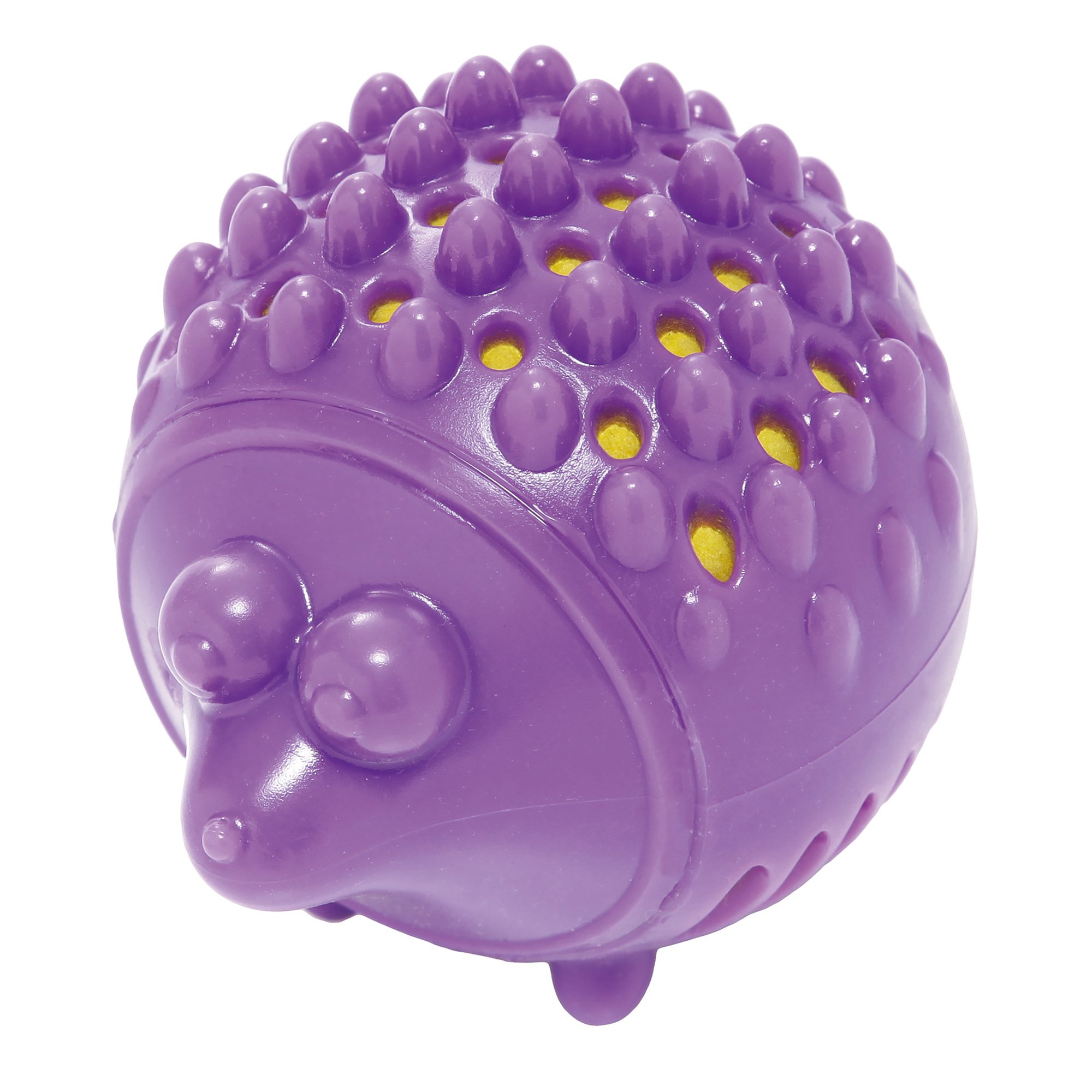 Pet Stages Gummy Plush Small Hedgehog Toy,Purple