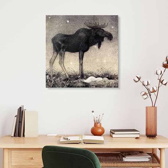 Posterlounge Moose Skutt and Princess Tuvstarr Acrylic print
