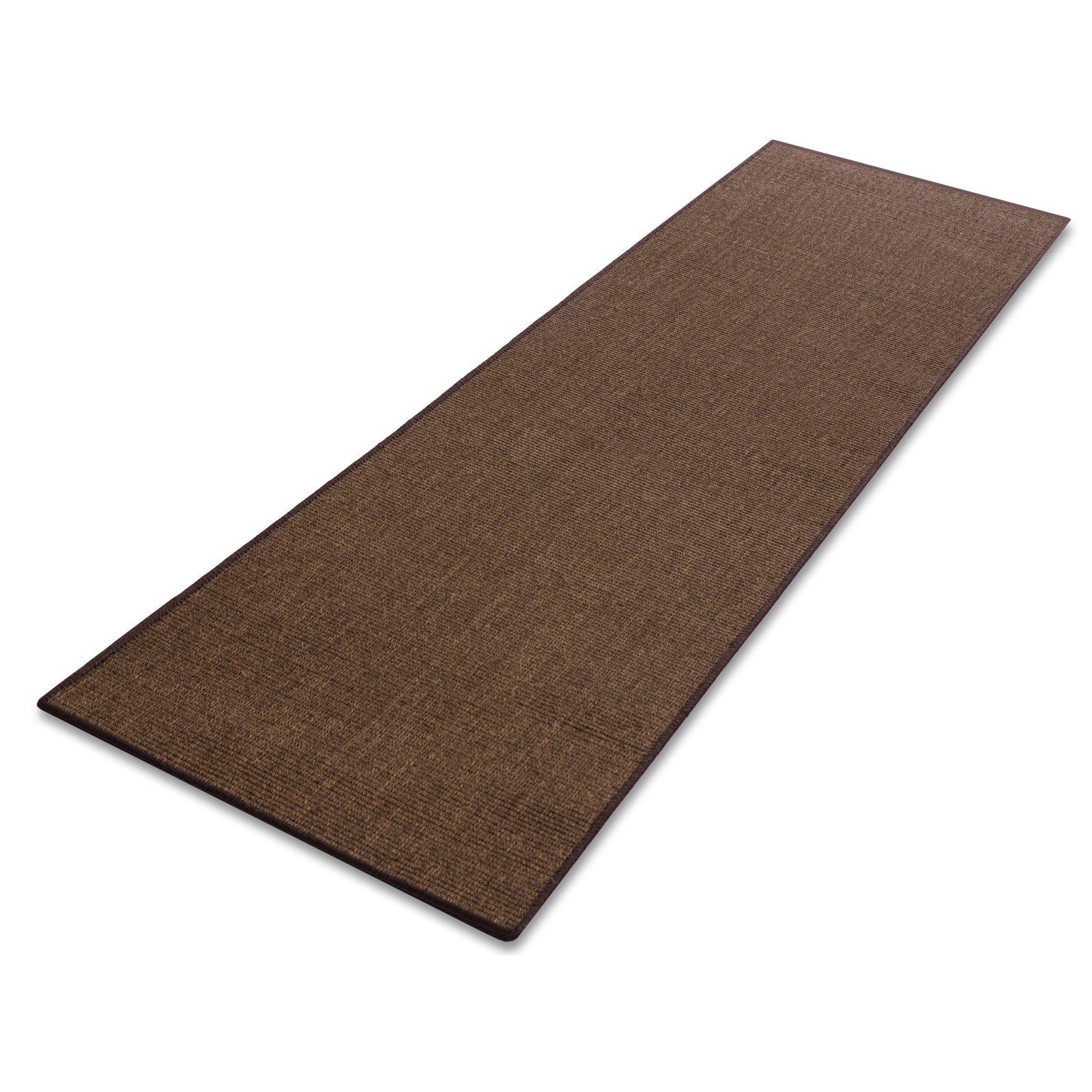 casa pura Tapis en sisal marron uni | Fibre naturelle | Produit de qualité fabriqué en Allemagne | Combinable avec des tapis d'escalier | 19 largeurs et 27 longueurs (100 x 175 cm)