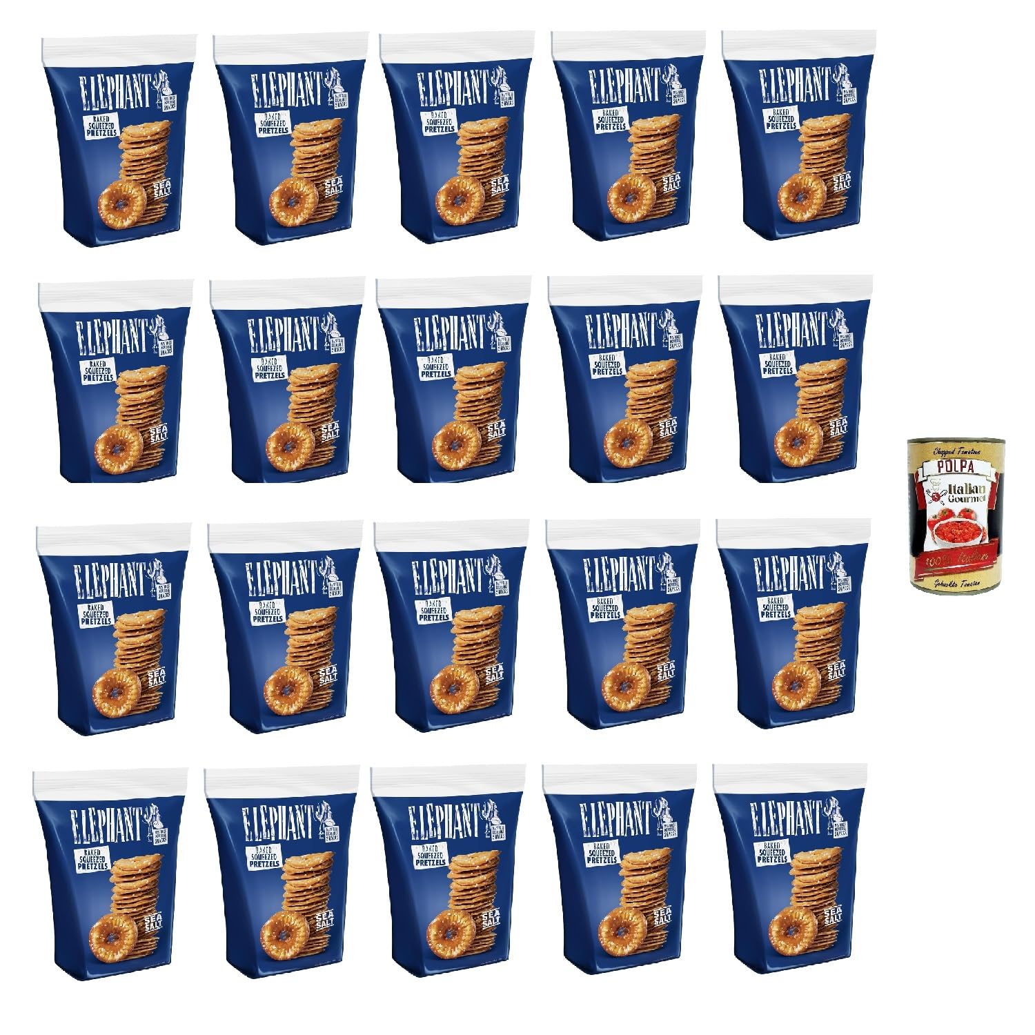 Italian Gourmet Elephant salatini Pretzels Meersalz dünn knusprig 20 x 80g