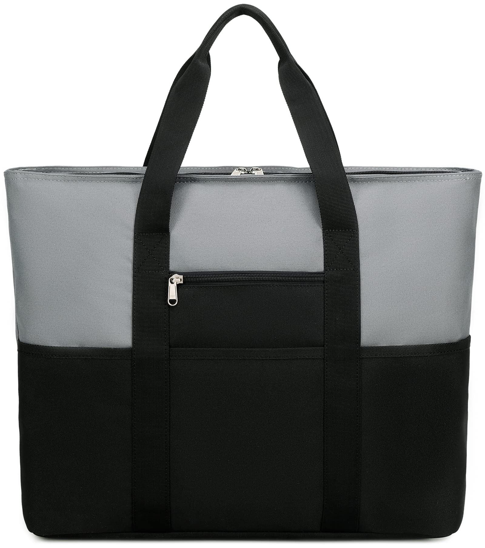LEDAOUBolso de playa grande para mujer, bolso de hombro, impermeable, cremallera a prueba de arena, piscina, picnic, gimnasio, bolsa de viaje