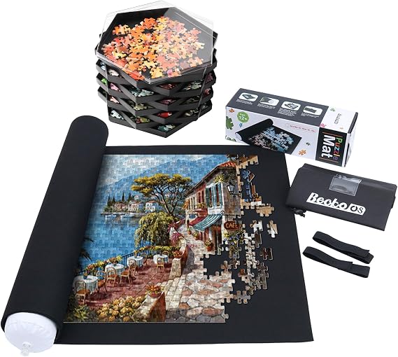 Becko Puzzle Mat + 8 Puzzle Sorting Trays
