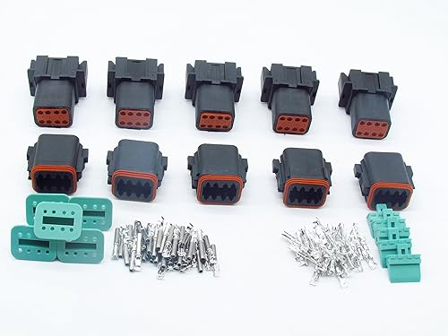 Miniatura 14 de DT06 & DT04 Kit de conectores DT 2,3,4,6,8,12P macho y hembra automotriz eléctrico impermeable conectores de cable enchufe 16-22AWG con 35