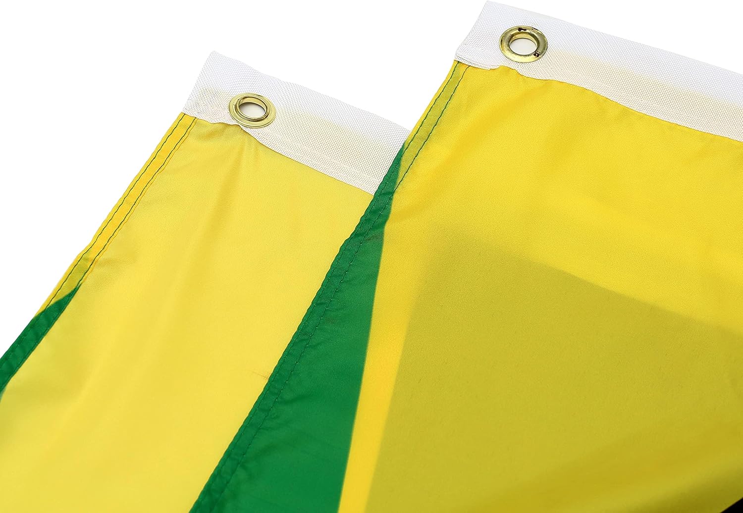 Kind Girl 2 Pcs Jamaica Fan Flag, Patriotic Half Fan Flag, 6ft W x 3ft H, Green, Yellow, Black, Red, White, National Day Celebrations, Outdoor-Flags, Banner, Jamaica