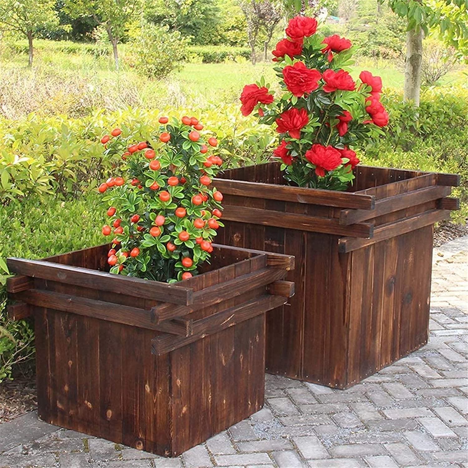 Kit di fioriere da giardino con supporto per piante, robusto, durevole e facile da installare, aiuola rialzata per verdure contenitore per piantare non facilmente deformabile BackContainer soluzione