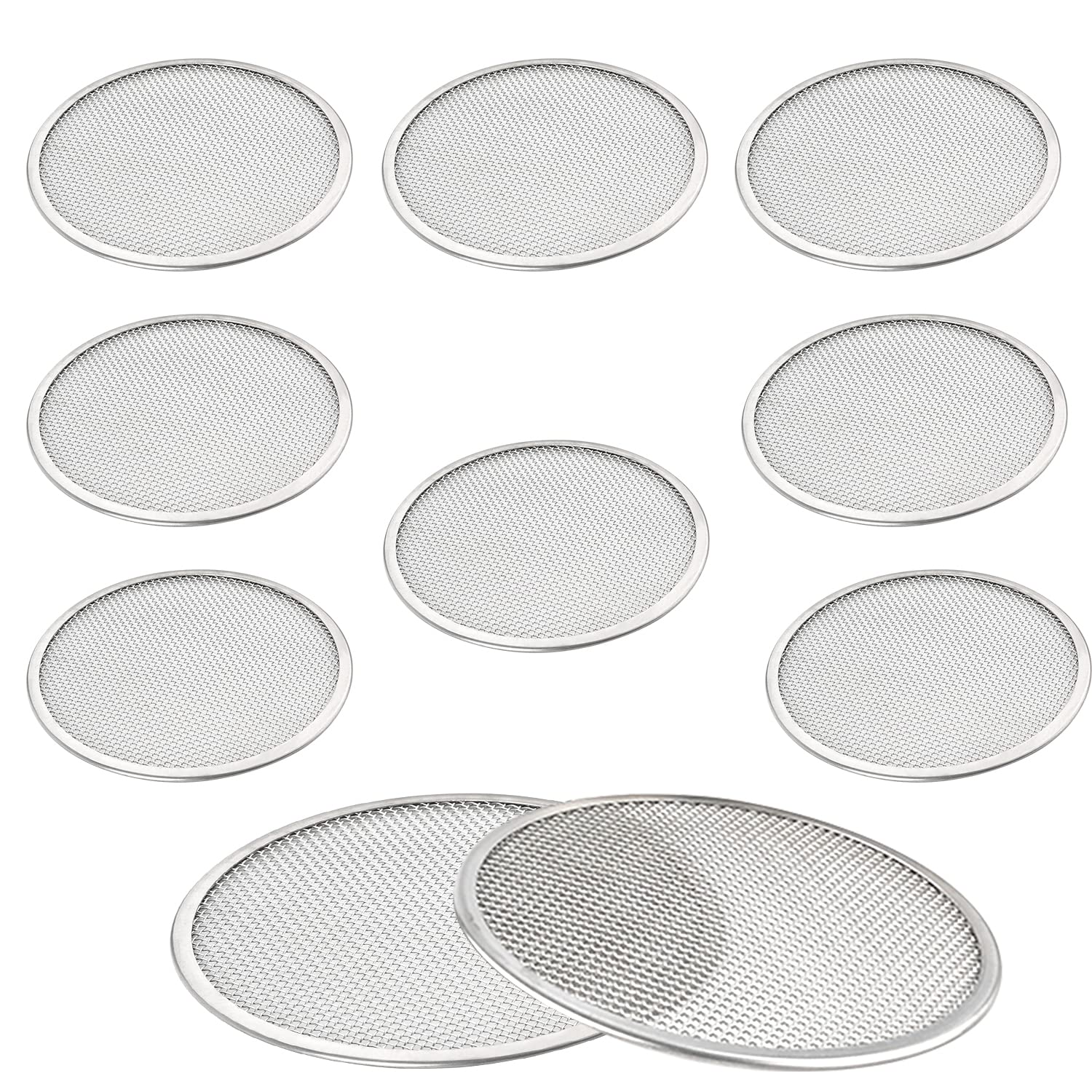 SAVITA 10pcs Stainless Steel Sprouting Lids for 86mm Wide Mouth Mason Jar Sprouting Kit