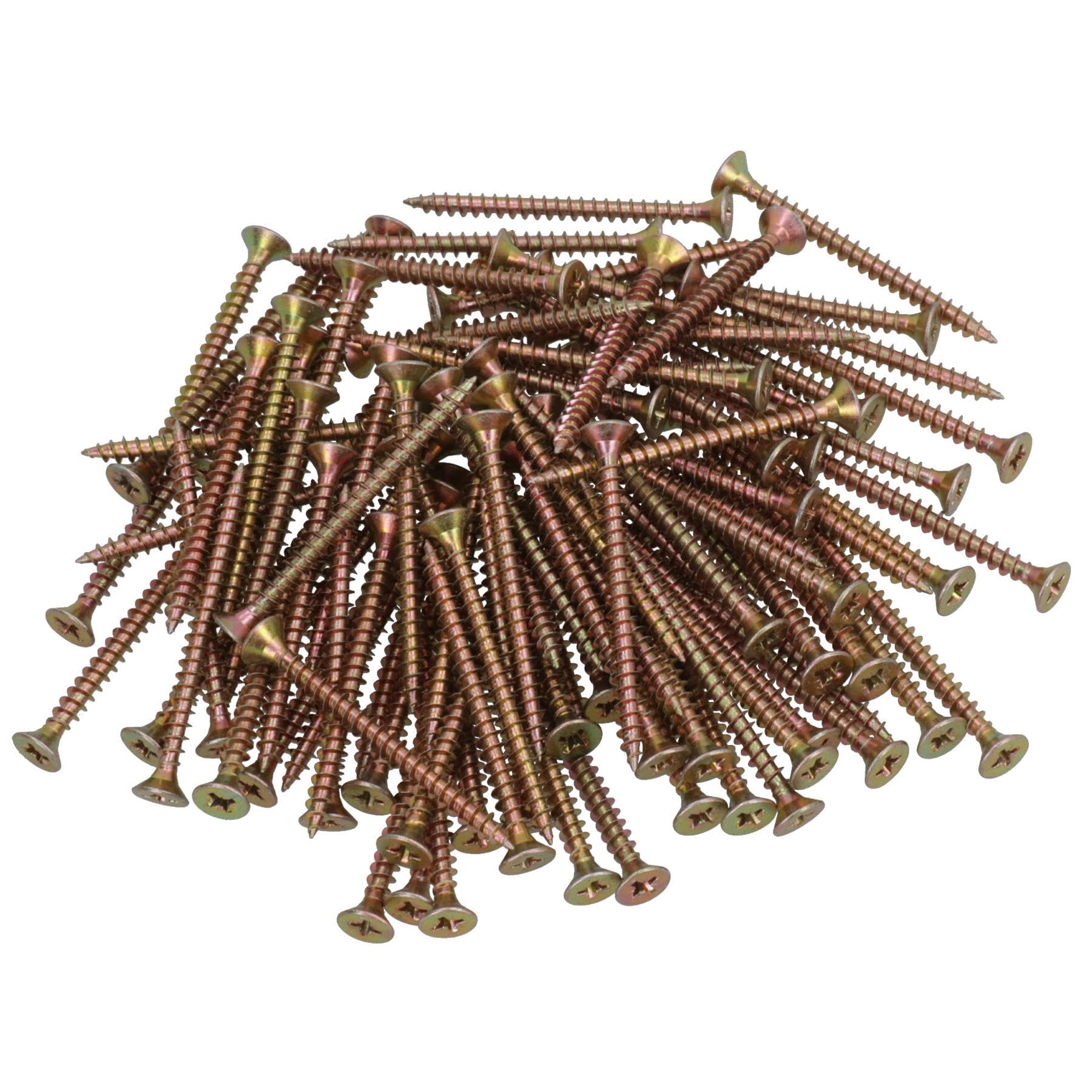 Wkręty do drewna, wielofunkcyjne łączniki z łbem stożkowym, 5,0 x 60 mm, śruba PZ2, 500 szt
