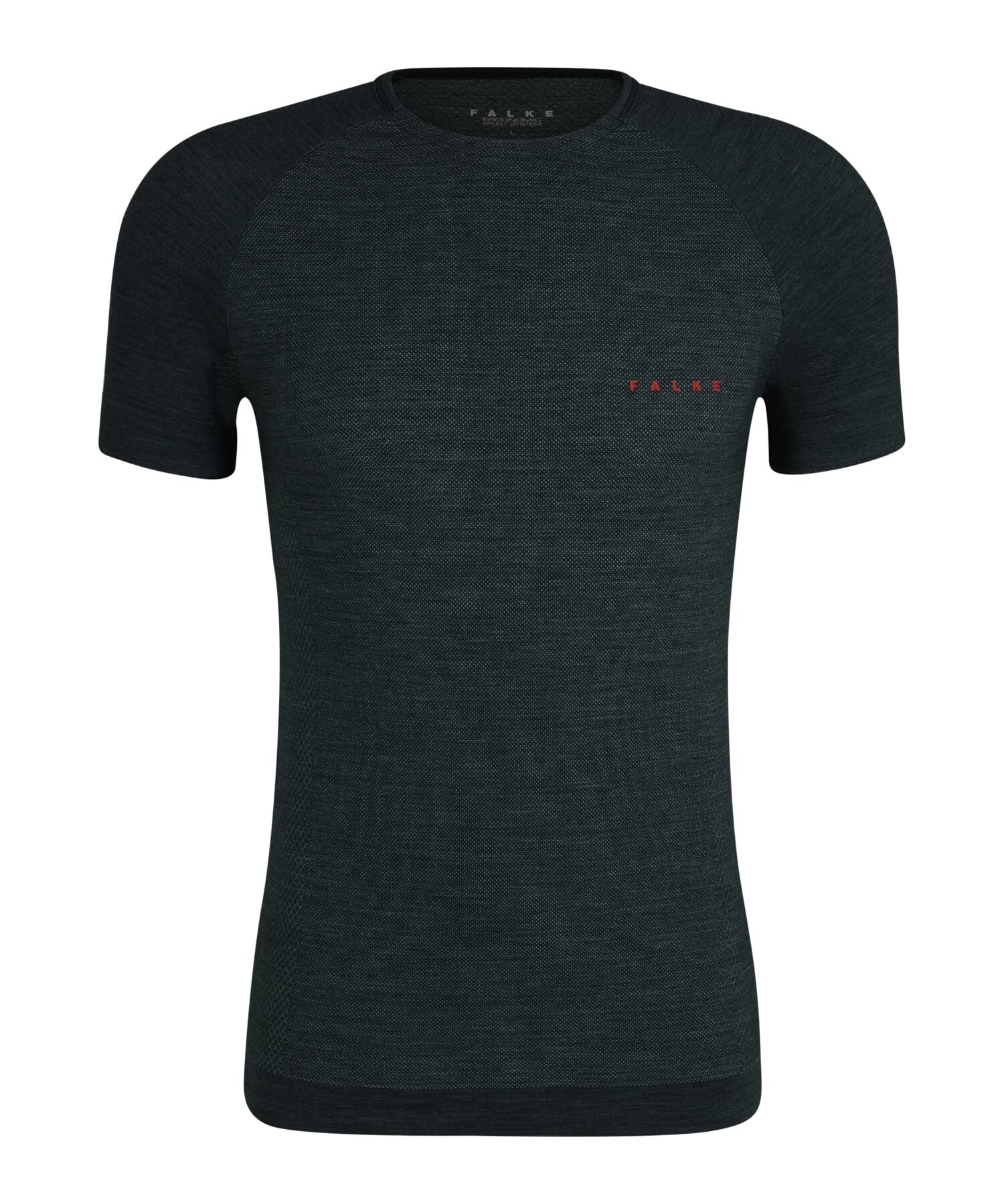 FALKE Herren Funktionsshirt Wool Tech. Light, Funktionsmaterial Wolle, 1 Stück, Grün (Holly 7385)