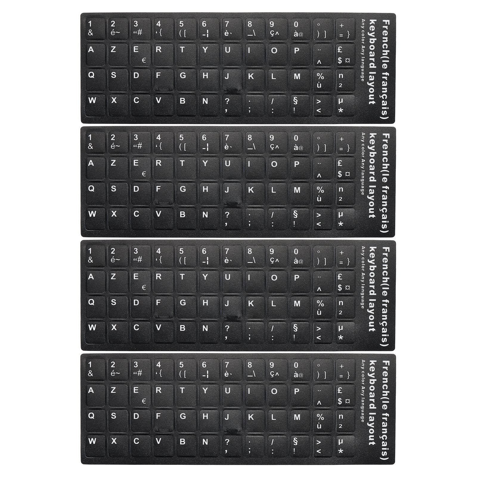 PATIKIL Français Clavier Autocollants, 2 Paquet Universel