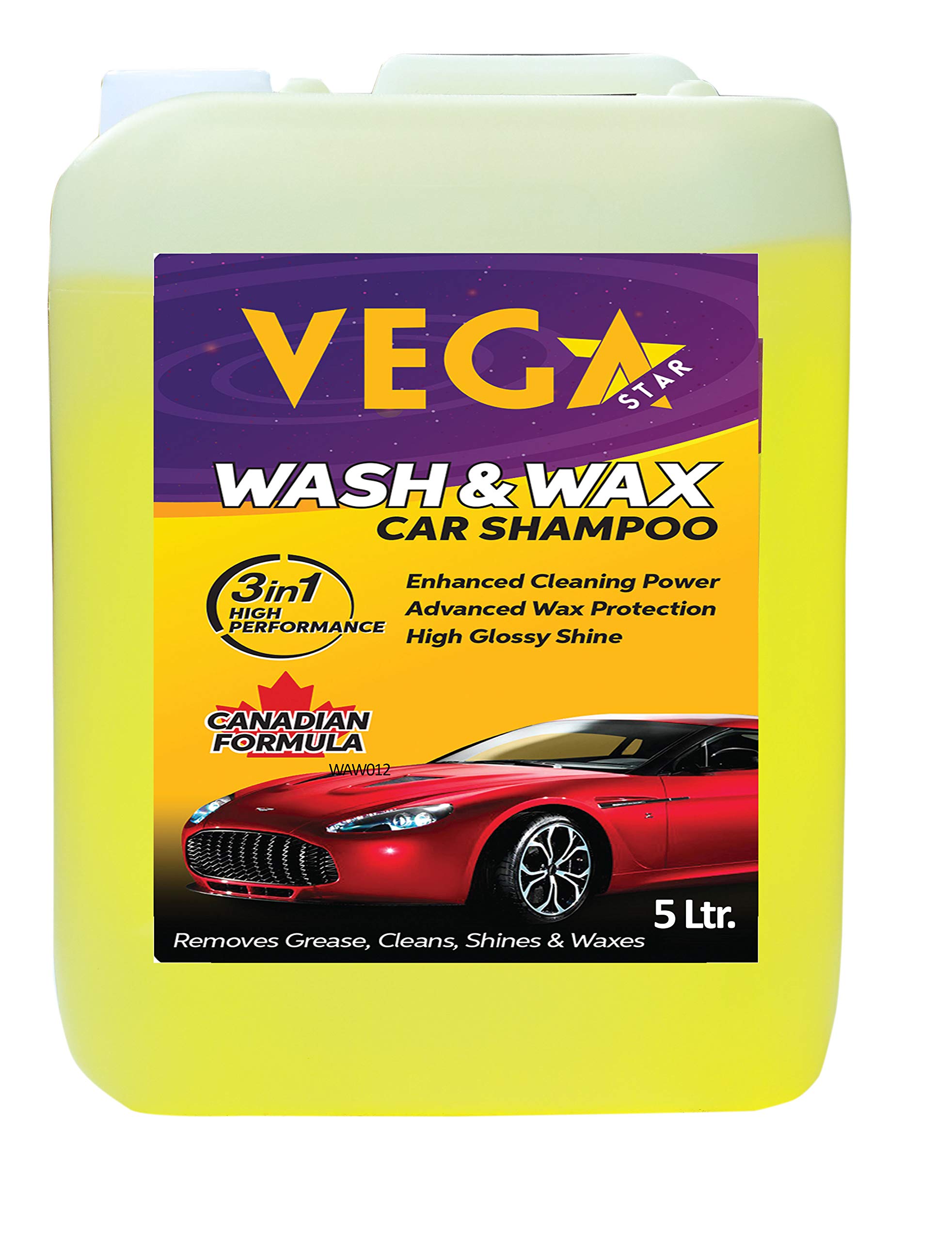 Buy VETAR WASH&WAX CAR SHAMPOO 5000 ML pH Neutral Formula For Safe
