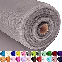 Vista 80 de Rollos de tela de tul blanco de 54 pulgadas por 20 yardas, perno de carrete de tutú para decoración de bodas, falda tutú de baby shower, envoltura