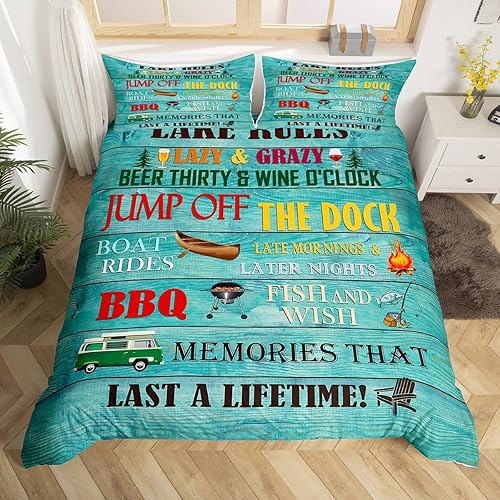 Miniatura 38 de Erosebridal Funda de edredón de ancla náutica, juego de ropa de cama con brújula oceánica, tamaño individual para niños, adolescentes, adultos,