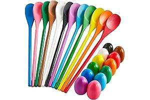 JOYIN 24 Piece Easter Egg & Spoon Race Game Set: Unforgettable Easter Activities for Kids