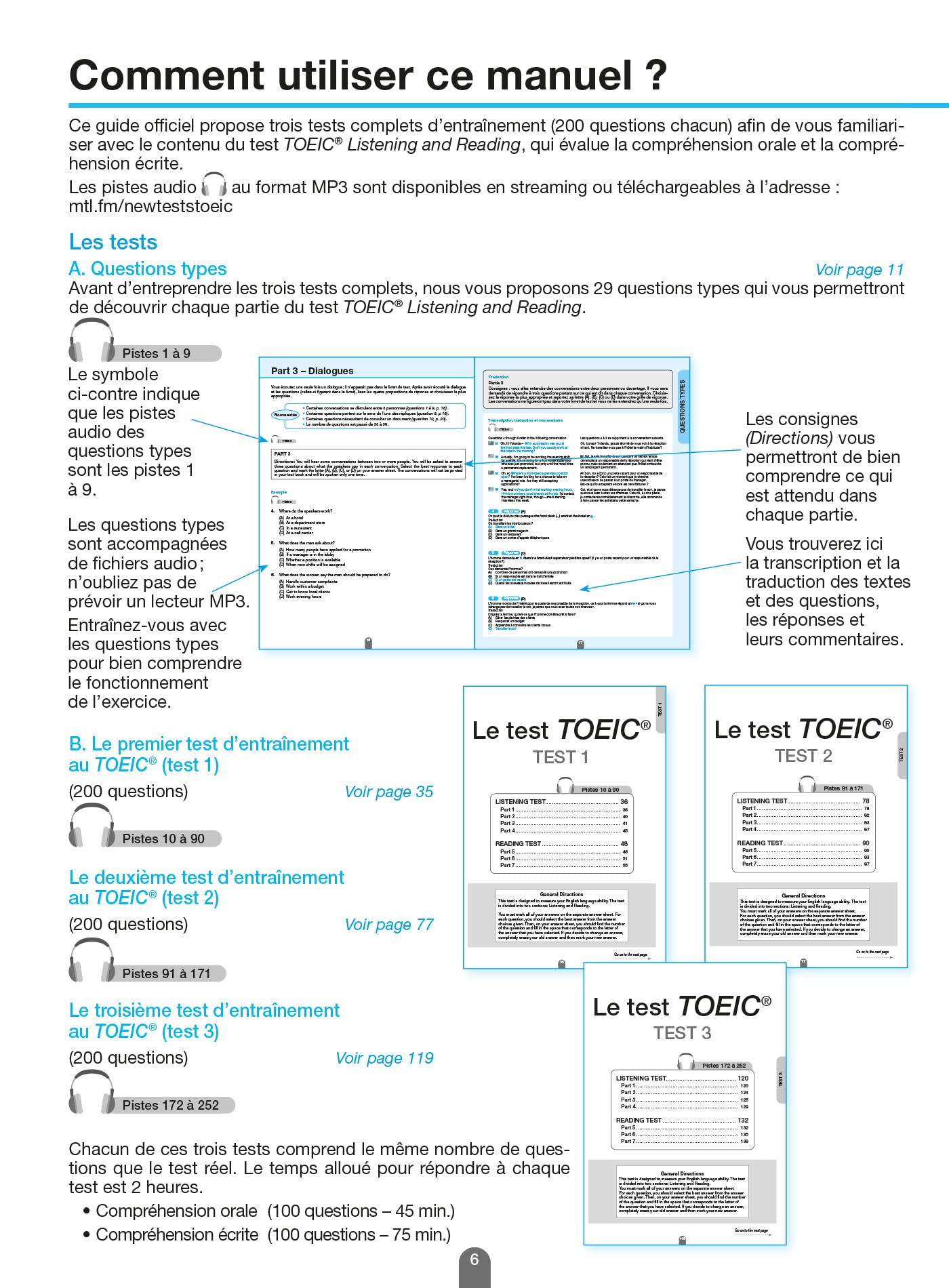 TOEIC ® : les tests officiels corrigés Nouvelle édition