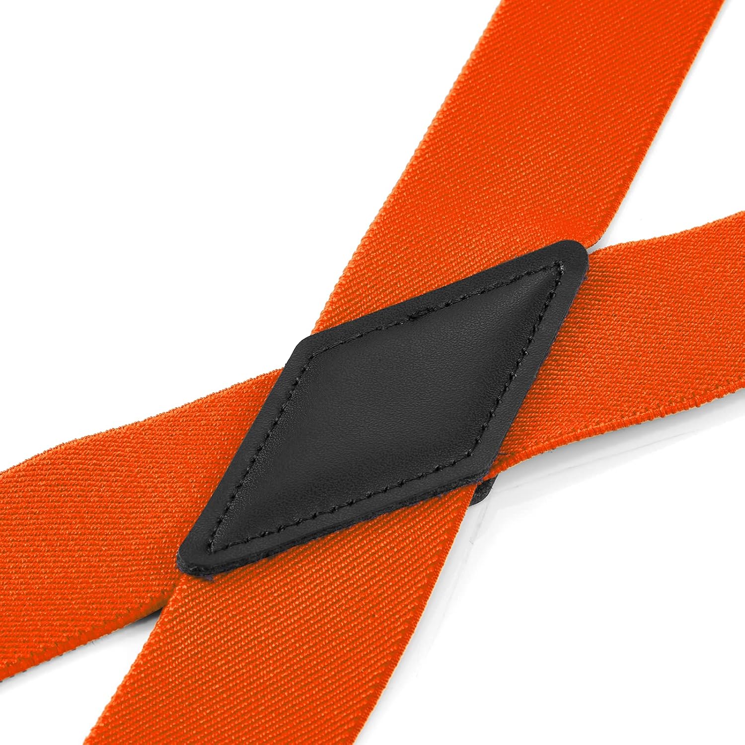 Buyless Fashion Suspenders for Men - 48" Adjustable Straps 1 1/4" - X Back with Black Hooks
