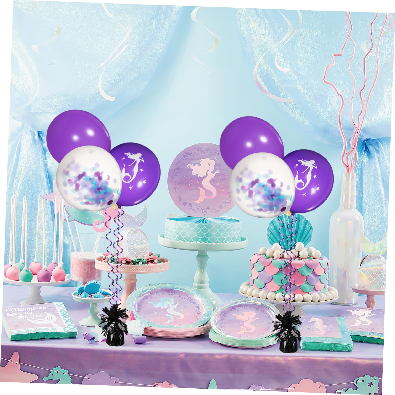 Cabilock 8 Piezas Globo Colgando Colgantes De Globos Accesorio De Globo De Boda Accesorio Para Globos Pesos De Globos De Decoración Pesos De Globos De Cumpleaños Black La Mascota