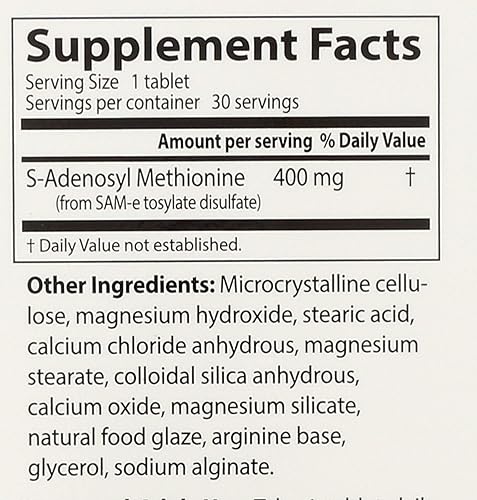 Miniatura 9 de Suplemento dietario Doctors Best SAM-e 0014 oz doble fuerza tabletas con envoltura entérica DRB-00252 1 1