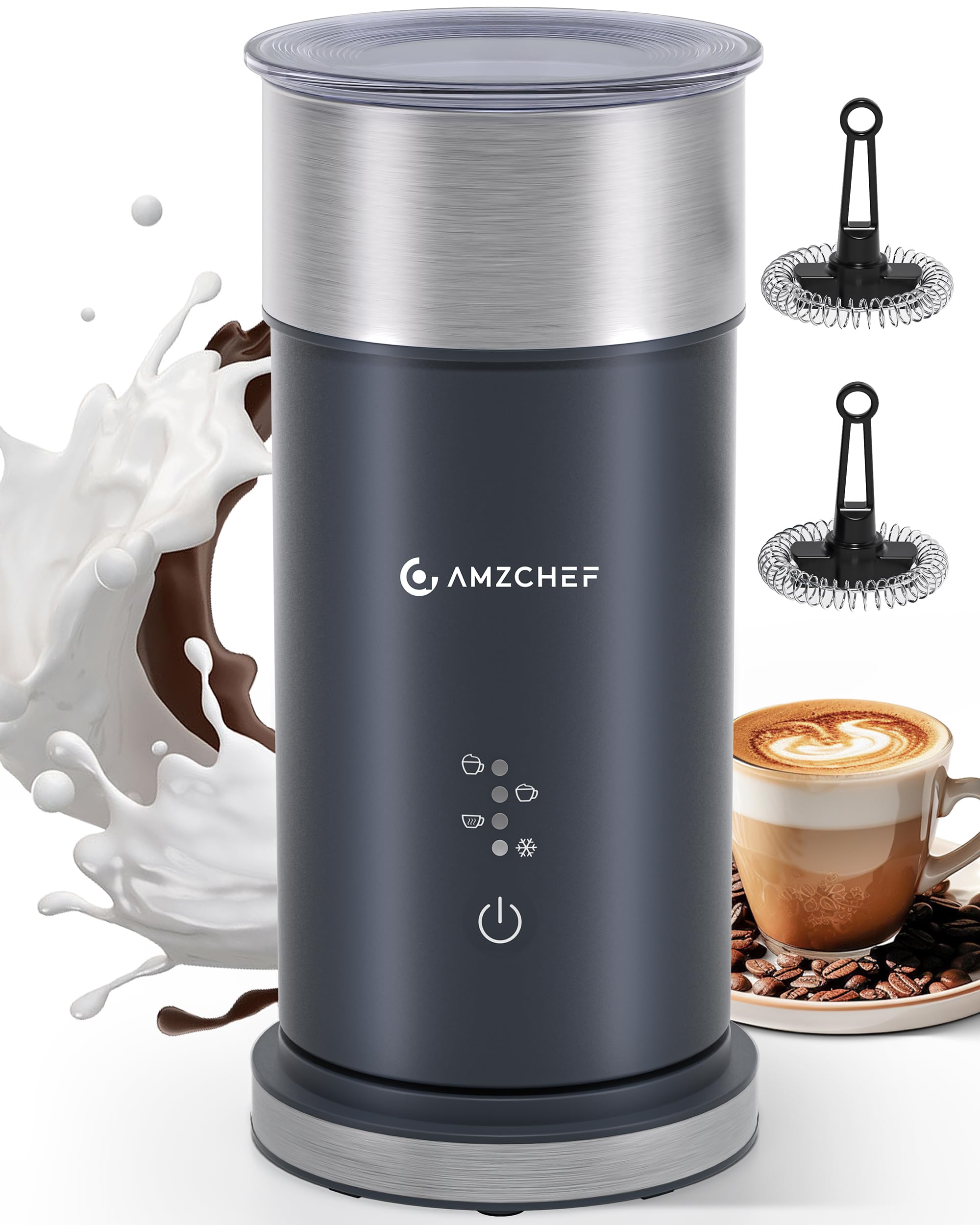 Amazon.com: IPX6 Waterproof Milk Frother, Electric 4-in-1 Latte