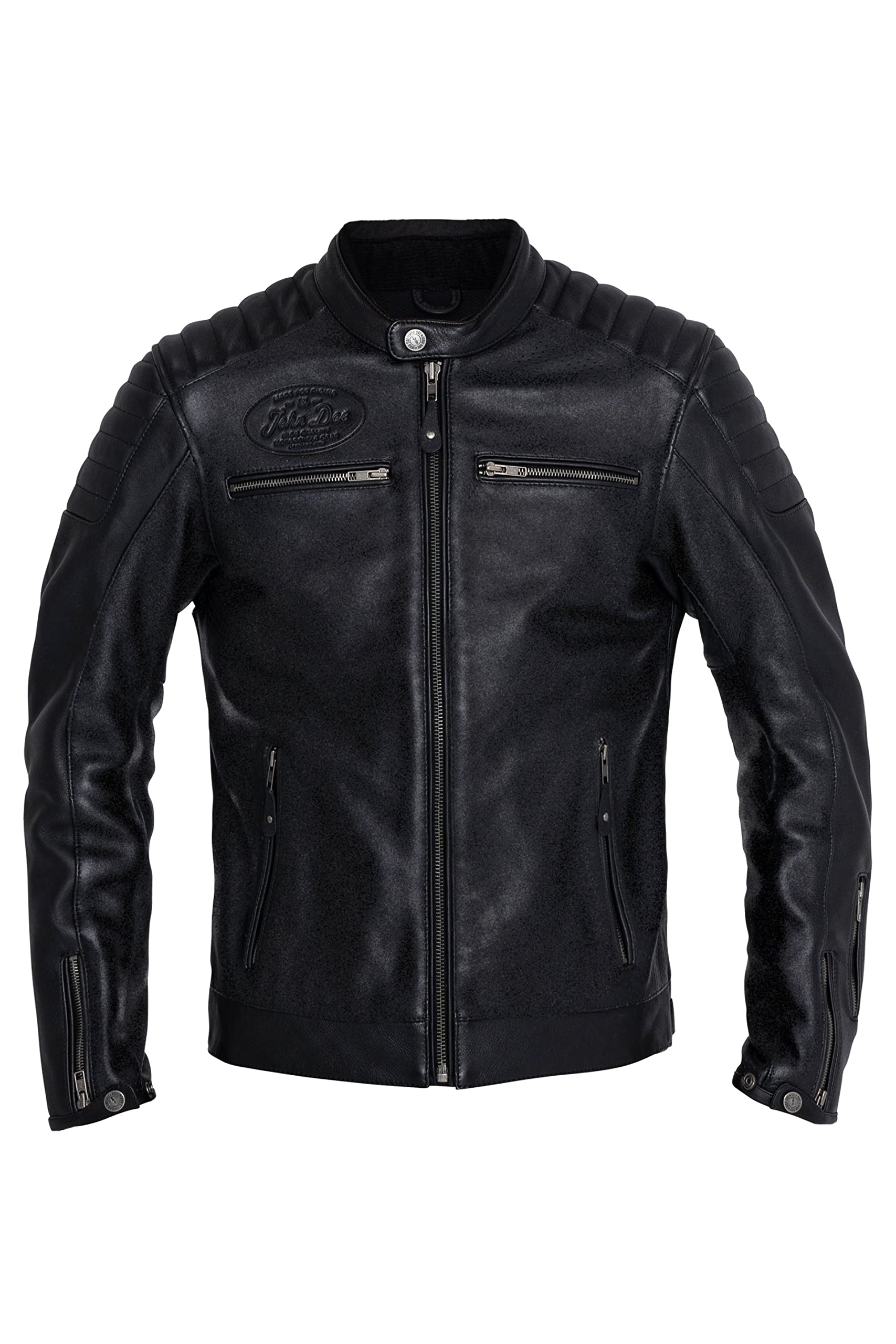 John Doe Dexter Skórzana kurtka motocyklowa, czarny, L