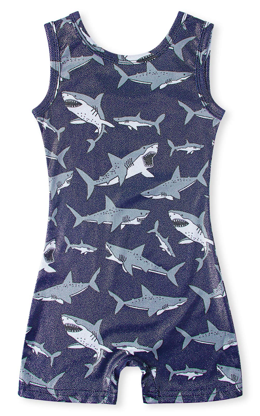 uideazone Gymnastics Leotards for Girls Sparkly Ballet Unitard with Shorts One-Piece Biketards Outfits for Toddler 2-9T