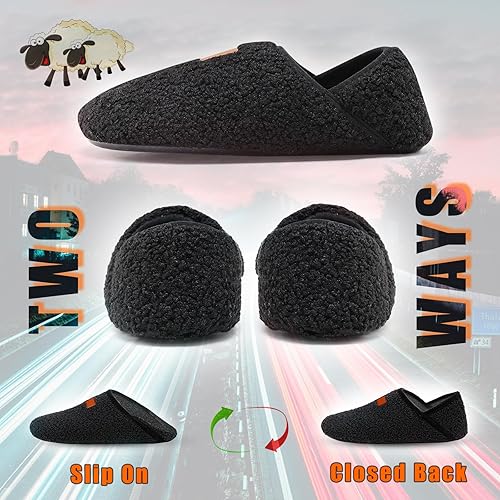 Miniatura 4 de Pantuflas de interior para mujer, calcetines acogedores para hombre, suela de goma antideslizante, cálidas, transpirables, para niños pequeños,