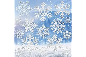 90 Pcs Snowflake Cutouts Decorations