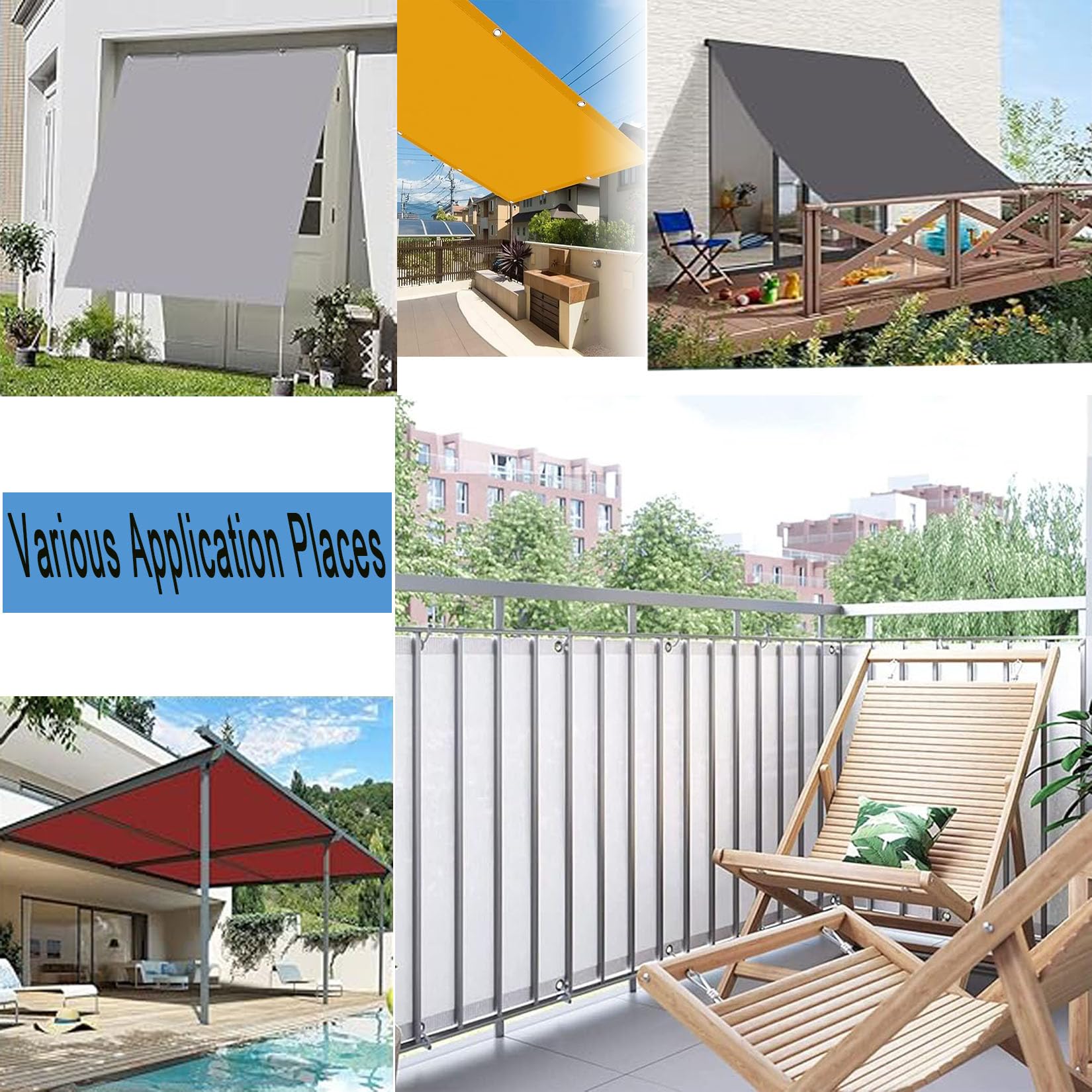 Tessuto Ombreggiante 240 x 330 cm Protezione UV 98%, Impermeabile Protezione Panno Ombreggiante con Occhielli per Pergola Piante da Patio Serra Pollaio, Piscina, Color Crema