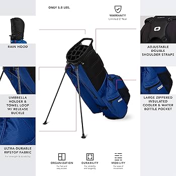 OGIO キャディバッグ　Convoy SE 14 JV 2020年モデル Amazon | OGIO 2020 Convoy SE スタンドバッグ (ブルー) | OGIO
