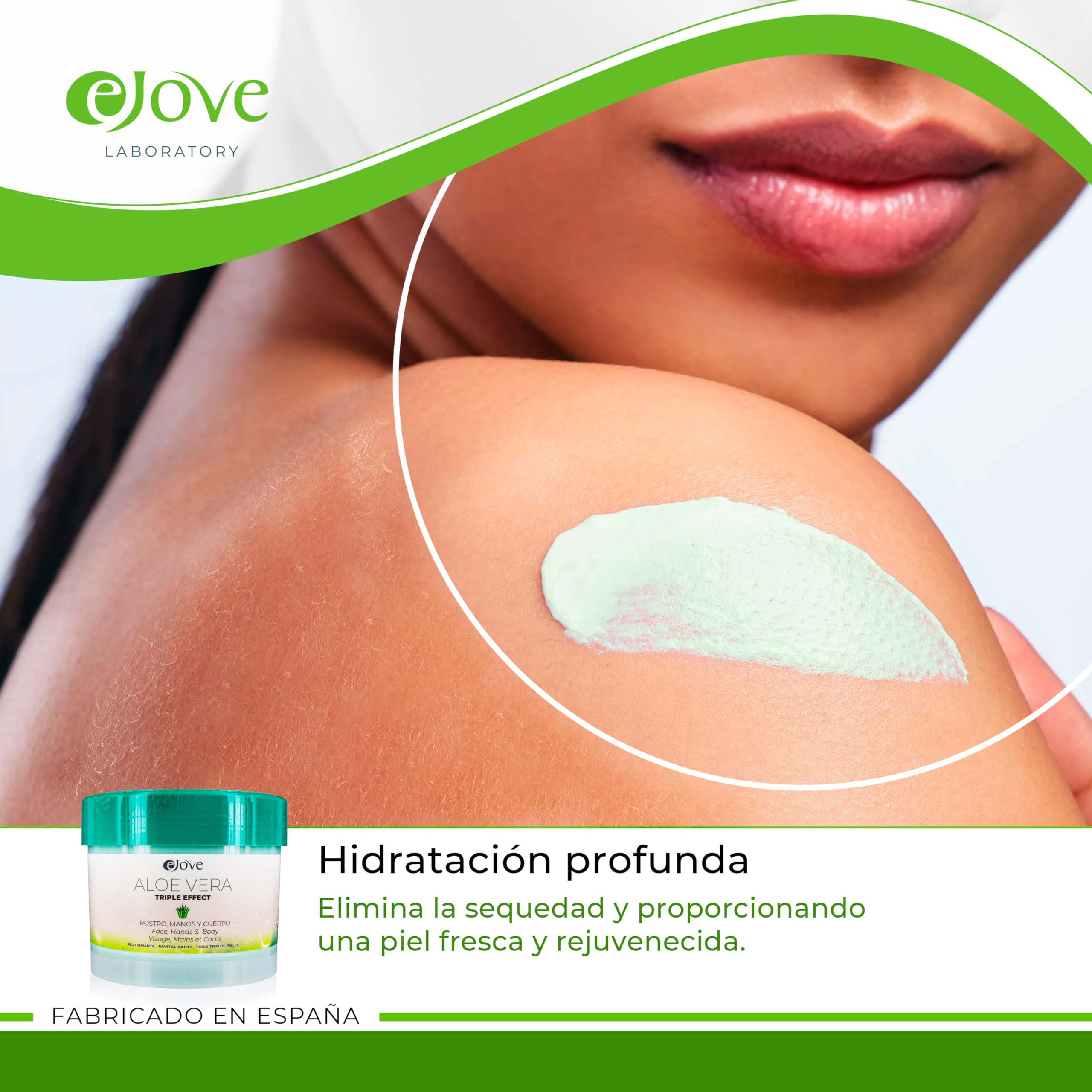 Ejove Aloe Vera Cream 500ml - Face Moisturizer for Women or Men,  Moisturizing Body and Hand Cream, with Anti-Cellulite Properties :  Amazon.com.be: Beauty