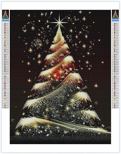 Kits de pintura de diamantes para adultos, bricolaje 5D para el día de Navidad, kit de pintura de diamantes de taladro completo, arte de diamantes
