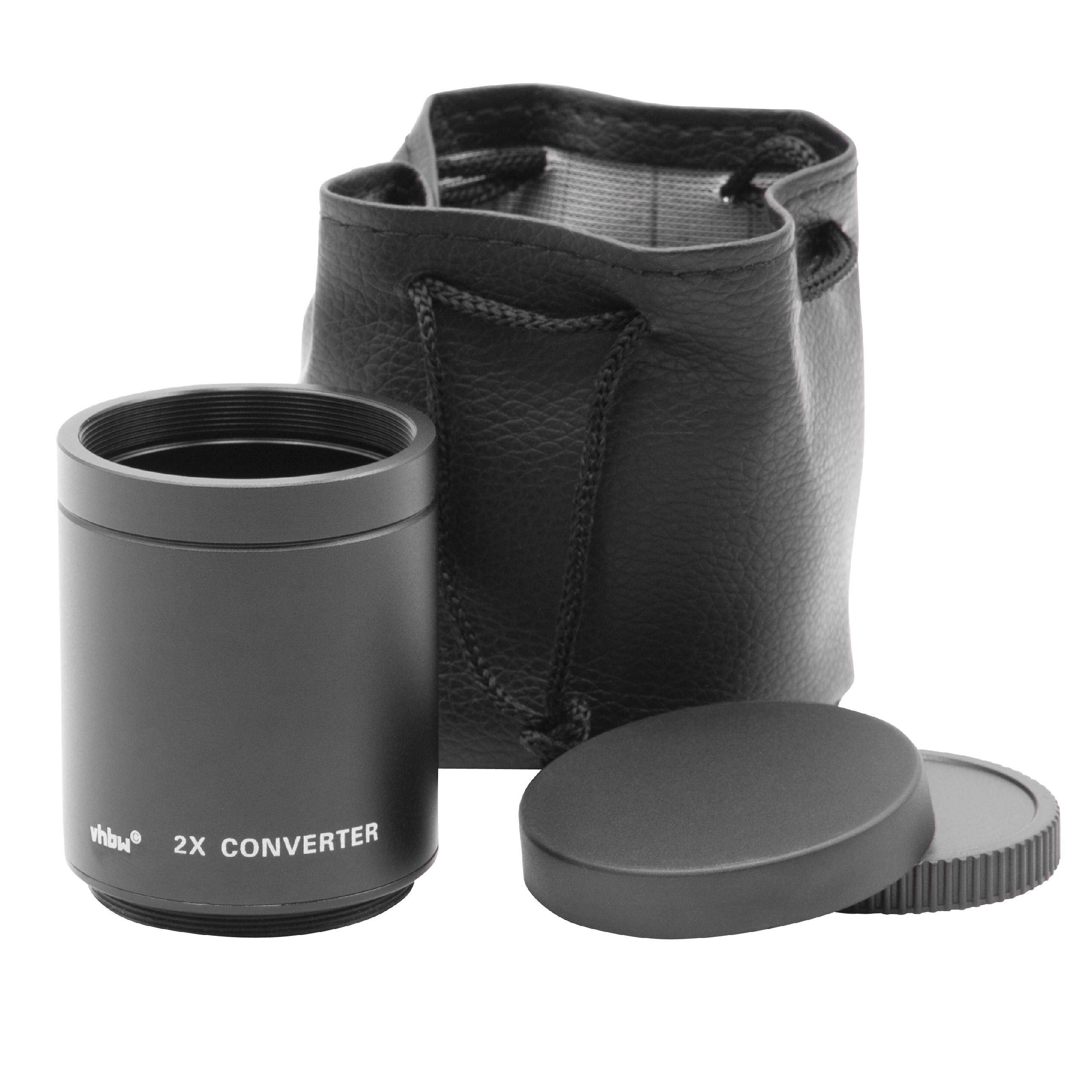 vhbw Téléconvertisseur 2X pour objectifs T2, T-Mount pour Appareil Photo, Reflex numérique, par ex. Compatible avec Canon et Plus