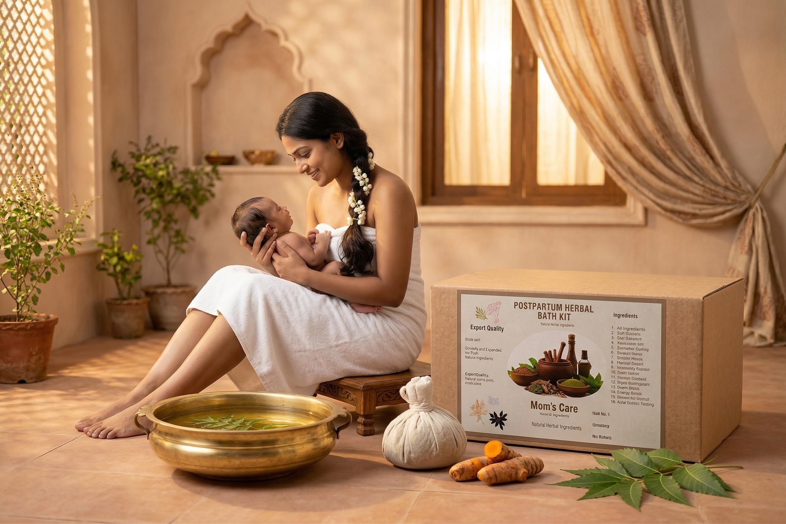Natural Postpartum Recovery Bath Kit with Dhanwantharam massage oil | 100% Natural Relaxation, Skin Detox, After Delivery Body Recovery Herbs | Ayurvedic Healing for New Mothers | Skin & Muscle Rejuvenation.-image-48
