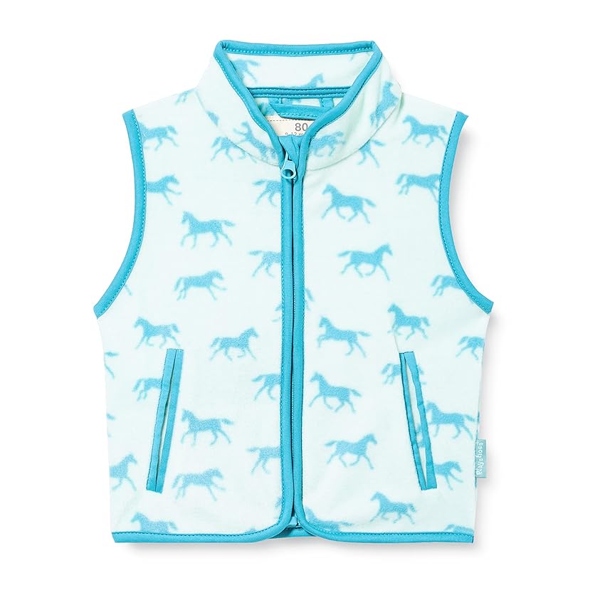 Playshoes Gilet in pile, Piano da esterno Unisex - Bambini e ragazzi, Cavalli, 104
