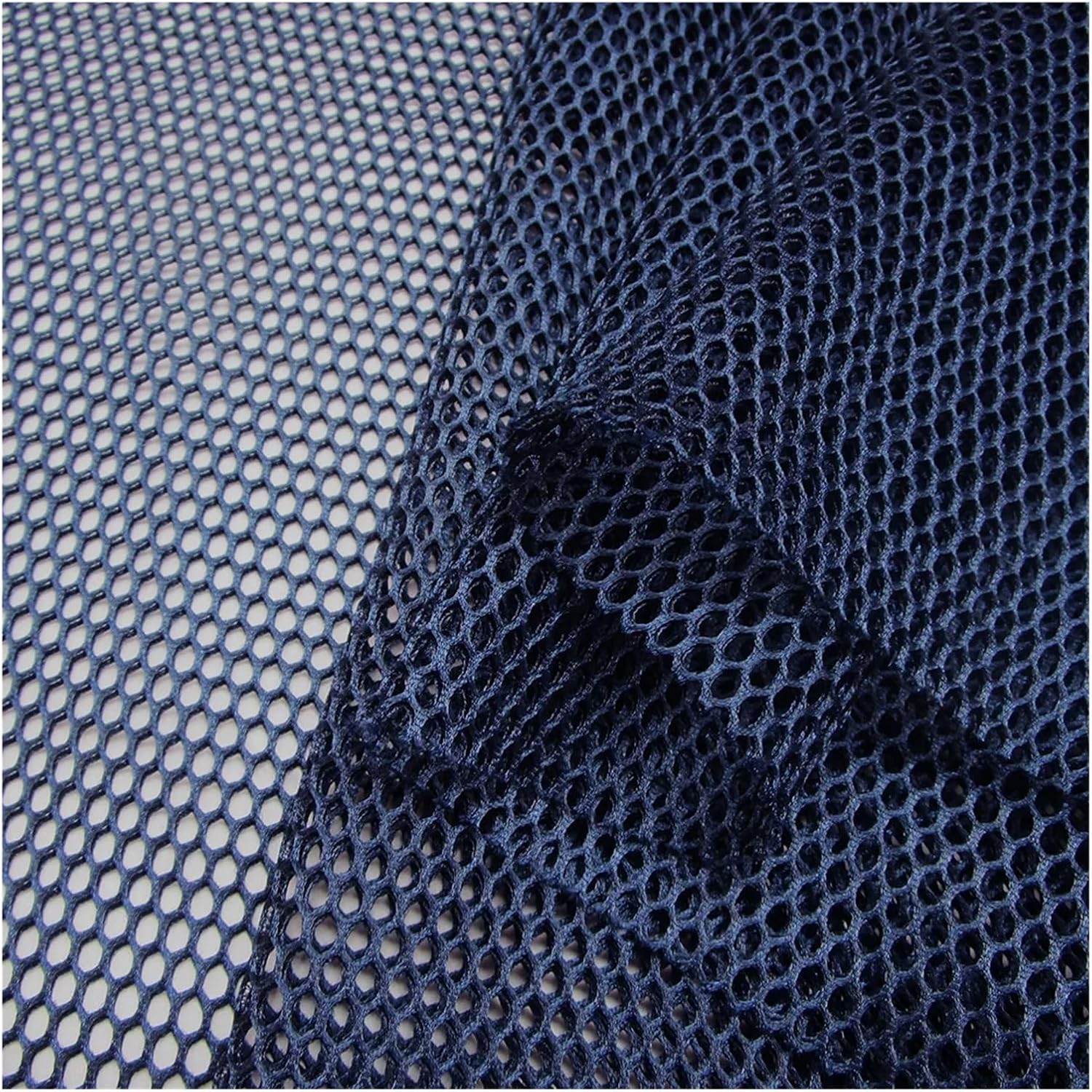 Stretch mesh Fabric Shiny Honeycomb 3D Air Layer Mesh Fabric Polyester Hollow, Casual Sport Supplies, Net Cloth, Handmade Sewing Bag(7 Beige,90cmx140cm)
