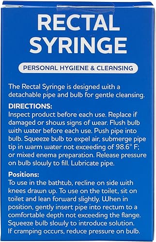 Miniatura 2 de Rite Aid Bombilla de enema rectal, 1 jeringa (8 onzas líquidas), ducha rectal reutilizable para una limpieza suave para hombres y mujeres