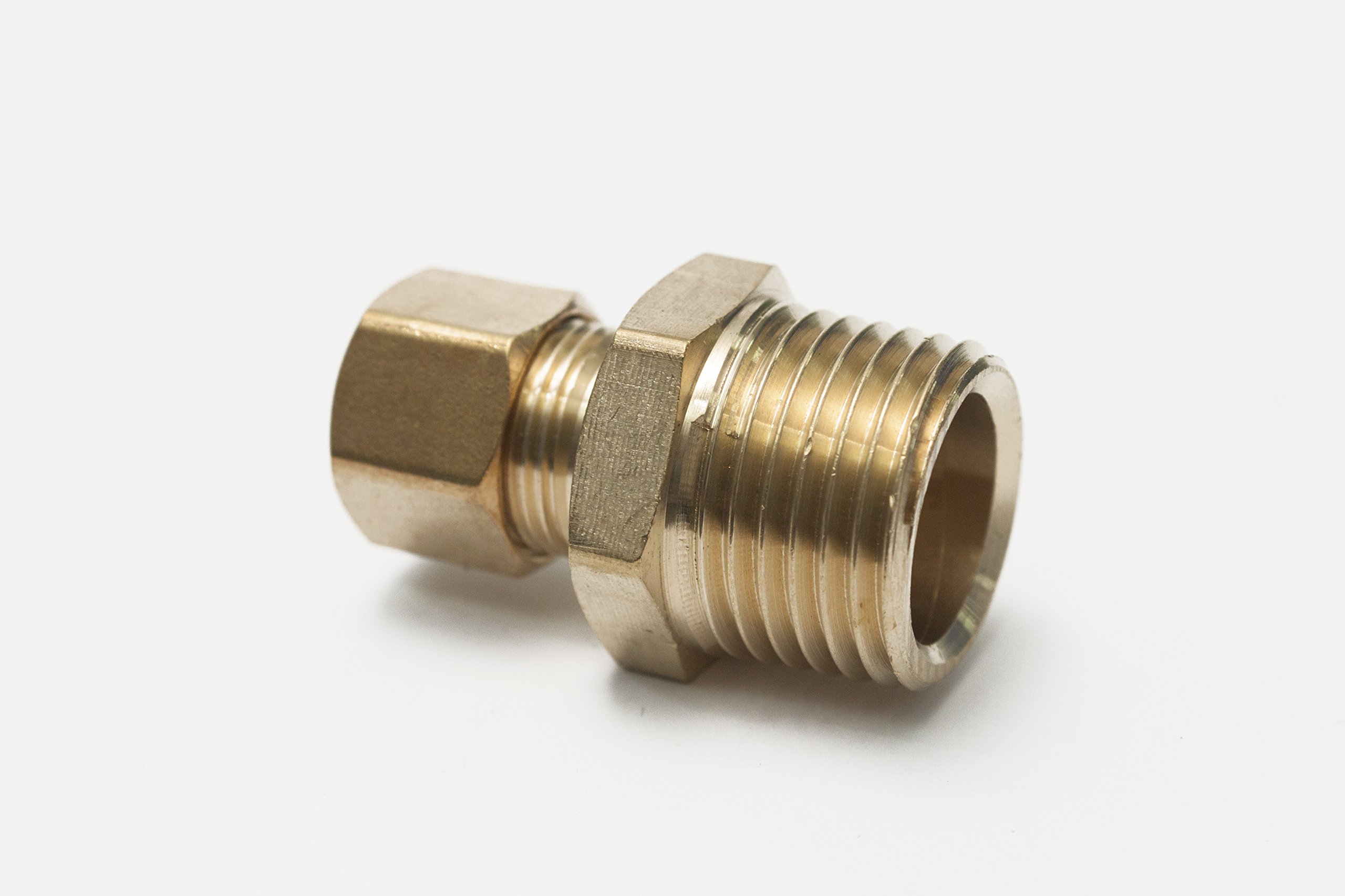 Connettore Hoke 8CM6BR – Raccordo A Compressione In Ottone, 1/2 Compressione X 3/8 NPT Maschio
