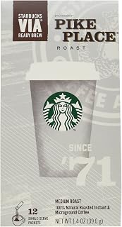 VIA Instant Pike Place - 60 Single Packets (5 Packs)