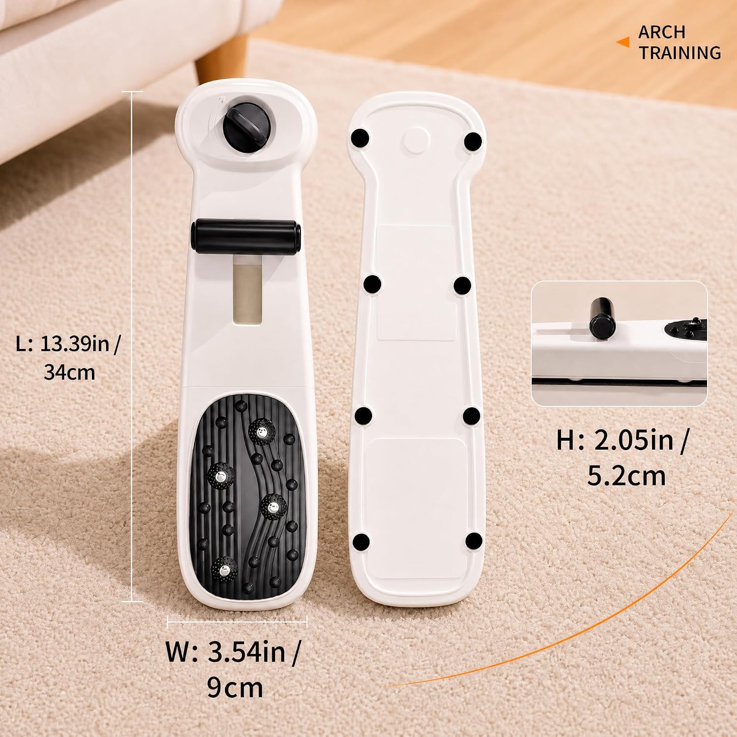 2 in 1 Foot Arch Trainer Plantar Fasciitis with Massage Rollers，Foot Stretcher Adjustable Foce Arch Support Flat feet for Home Office
