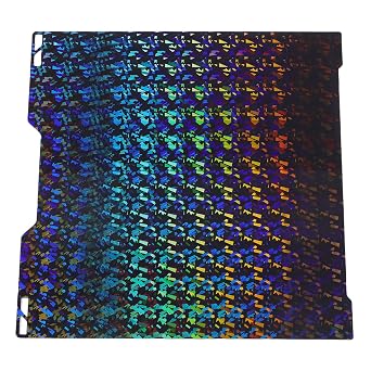 Zunate PEC Build Plate for Lab H2D 3D Printer, Glossy Kaleidoscope and Confetti Double Sided Flexible Heated Bed Sheet for Printing Parts