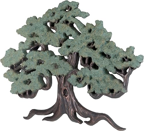 Miniatura 2 de Design Toscano NG32454 - Escultura de pared del árbol de la vida antiguo, 37 pulgadas, acabado de bronce Verdigris