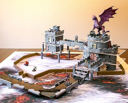 Miniatura 6 de Juego de castillo Baron Keep – Mini Dungeon Castle Cavern DND Terrain para juegos de rol de mesa, mazmorras y dragones, Pathfinder, juegos de guerra